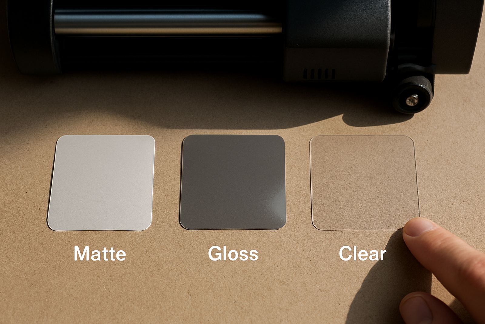 Choosing Sticker Finishes